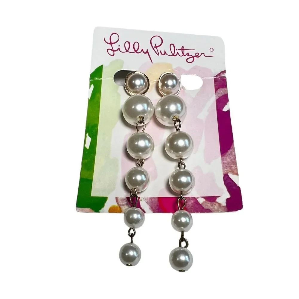 Lily Pulitzer Pear Chandelier Earrings